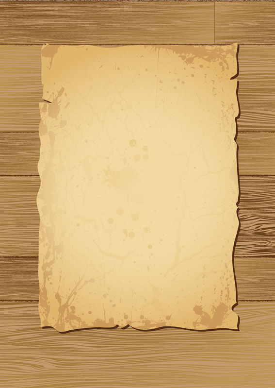 free vector Vector old paper and wood